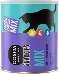 Produktbild von Cosma Snackies Minis Katzensnack Mix - 3 x 130 g