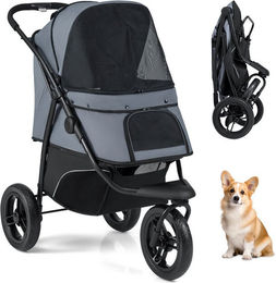 COSTWAY Hundebuggy, (1-tlg), Hundewagen, Haustierwagen mit Sonnendach, klappbar – Bild 1 von 5