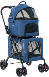 Produktbild von COSTWAY Hundebuggy 3 in 1 klappbar bis 15 kg