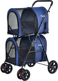 Produktbild von COSTWAY Hundebuggy Hundewagen 2 Etagen