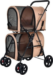 Produktbild von COSTWAY Hundebuggy Hundewagen 2 Etagen