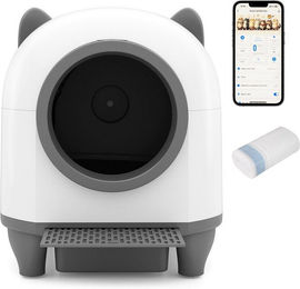 COSTWAY Katzentoilette, 80L Katzenklo, selbstreinigend mit App-Steuerung – Bild 1 von 5