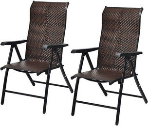 Produktbild von COSTWAY Klappbarer Gartentisch mit verstellbarer Rückenlehne