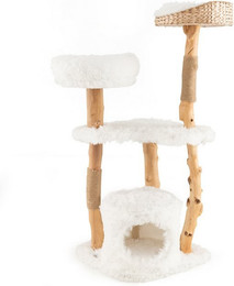 Produktbild von COSTWAY Kratzbaum 124cm Katzenbaum mit Katzenhöhle aus Holz