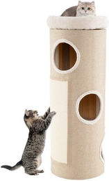 Produktbild von COSTWAY Kratzbaum 4 Ebenen Katzentonne mit 3 Höhlen