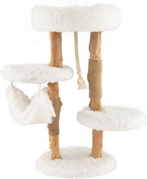 Produktbild von COSTWAY Kratzbaum Katzenbaum aus Massivholz mit Sisalseil
