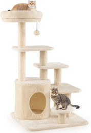 COSTWAY Kratzbaum, Katzenbaum mit Höhle, 7-stöckiges Kletterbaum, 102cm – Bild 1 von 5