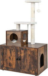 Produktbild von COSTWAY Kratzbaum Katzenschrank aus Holz
