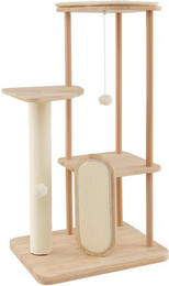 Produktbild von COSTWAY Kratzbaum mehrstöckig mit Kratzbrett und Spielzeug