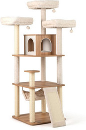 Produktbild von COSTWAY Kratzbaum mit Höhle und Leiter 168 cm