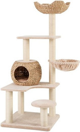 Produktbild von COSTWAY Kratzbaum mit Katzenhöhle, Hängematte und Kissen 150 cm