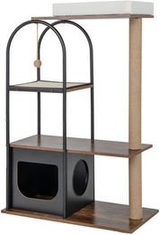 Produktbild von COSTWAY Kratzbaum mit Katzenhöhle, Katzenbett und Spielball