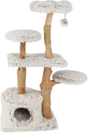 Produktbild von COSTWAY Kratzbaum mit Katzenhöhle und Sitzplattform aus Massivholz