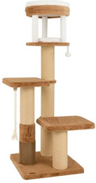 Produktbild von COSTWAY Kratzbaum mit Plattformen, Katzenbett, Fellbürste und Spielzeug