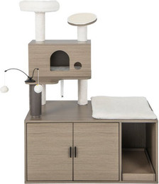 Produktbild von COSTWAY Kratzbaum mit Sisal und Katzentoilette