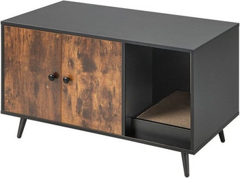 Produktbild von COSTWAY Tierhaus 2 in 1 Katzenschrank Beistelltisch