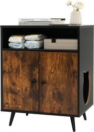 Produktbild von COSTWAY Tierhaus Katzenschrank, Katzenhaus, 2 in