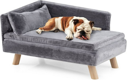 Produktbild von COSTWAY Tiersofa, Katzensofa, Katzencouch, mit 2 abnehmbaren Kissens