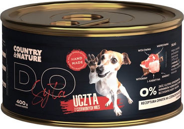 Produktbild von COUNTRY&NATURE Rotes Fleisch-Schmaus Nassfutter für Hunde - 400 g