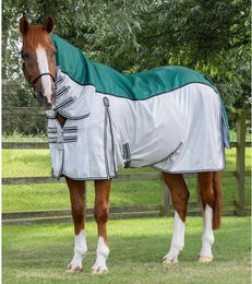 Produktbild von Couverture anti-mouches pour cheval avec sursangles Premier Equine ShowerTex 0 g