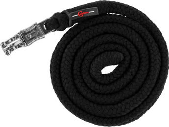 Produktbild von Covalliero Führstrick Classic Soft schwarz mit Panikhaken