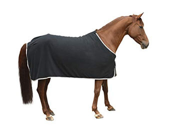 Produktbild von Covalliero Kerbl RugBe Fleecedecke Economic schwarz 165cm