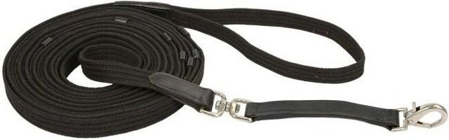 Covalliero Longierleine mit Wirbel und Lederstegen - 8 m – Bild 1 von 4