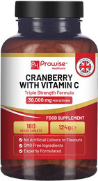 Produktbild von Cranberry Tabletten 30.000 mg mit Vitamin C - 180 Stk.