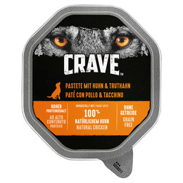 Produktbild von Crave Adult Hund Pastete Huhn & Truthahn - 14 x 150 g
