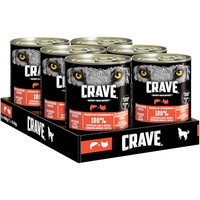 Produktbild von Crave Adult Hundenassfutter Pastete mit Lachs & Truthahn - 6 x 400 g