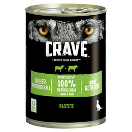 Produktbild von Crave Adult Hundenassfutter Pastete mit Lamm & Rind - 6 x 400 g