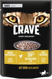 Produktbild von CRAVE Adult Katzennassfutter mit Huhn - 28 x 85 g