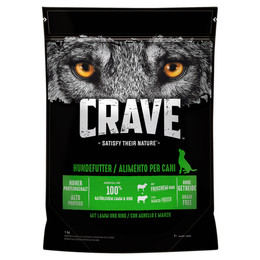 Produktbild von CRAVE Adult Trockenfutter mit Lamm und Rind - 6 x 1 kg