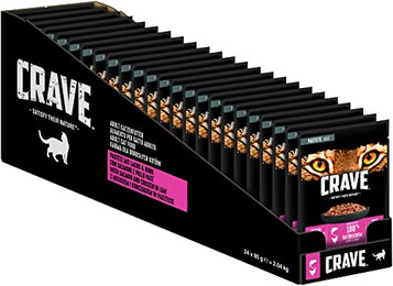 Produktbild von Crave Cat Frischbeutel Pastete 24x85g