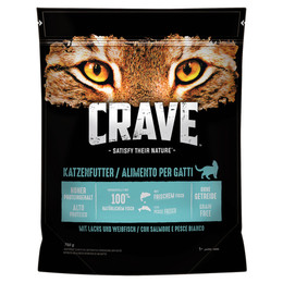 Produktbild von Crave Katzenfutter Trockenfutter Adult mit Lachs & Weißfisch - 750 g