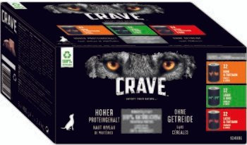 Produktbild von CRAVE Multipack Pastete verschiedene Sorten - 12 x 400 g