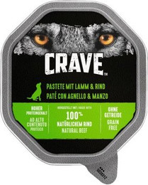 Produktbild von CRAVE Pastete Rind & Lamm - 14 x 150 g