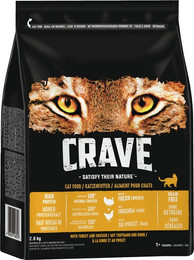 Produktbild von CRAVE Truthahn & Huhn Katzentrockenfutter Sparpaket 2 x 2,8 Kilogramm
