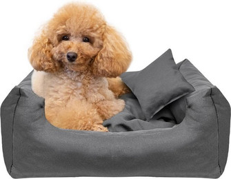 Produktbild von Creative Pets Hundebett mit Kissen Grau 55x45x19 cm