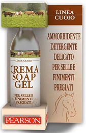 Produktbild von Creme-Gel-Seife für Leder Reiten Tattini Cuoio