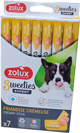 Produktbild von Cremige Hühnerkäse-Hundeleckerei Zolux Sweeties (x7)