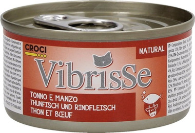 Produktbild von Croci Cat Thunfisch und Rindfleisch Katzenfutter - 70 g