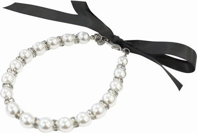 Produktbild von Croci Halsband Elegant Pearls - M