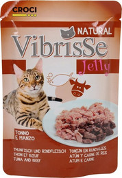 Produktbild von Croci Jelly Beutel mit Thunfisch und Rindfleisch für Katzen - 70 g