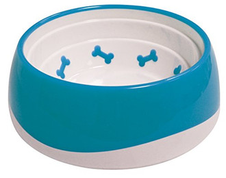 Produktbild von Croci Napf Bone Blau rutschfest 550 ml - 550 ml