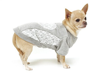 Produktbild von Croci Pullover Plüsch Lacy Heart für Hunde 25 cm