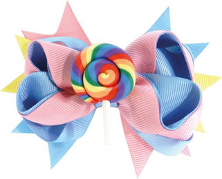 Produktbild von Croci Schleife mit Clip Sweety Rosa 10 x 7 cm - 1 Stk