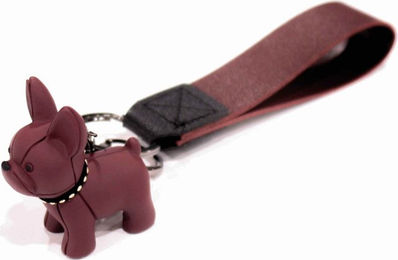 Produktbild von Croci Schlüsselbund Bulldogge 4 cm Burgunder - 1 Stk