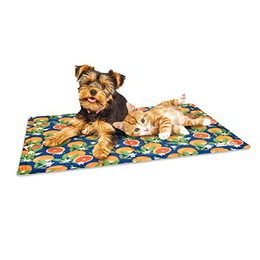 Produktbild von Croci Sicily Blue Citrus Kühlmatte für Hunde - 90 cm