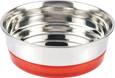 Croci Stahlnapf Fluo Rot - 470 ml – Bild 1 von 2